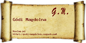 Gódi Magdolna névjegykártya